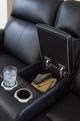 Signature Design by Ashley® 5Z-Relaxation Onyx Power Reclining Loveseat with Console and Adjustable Headrest-5