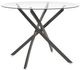Signature Design by Ashley® Pharwynn Glass Top Dining Table with Black Base-0