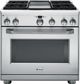 GE® Monogram® 36" Pro Style Dual Fuel Range-Stainless Steel-0