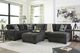 Signature Design by Ashley® Ballinasloe Smoke Oversized Accent Ottoman-2