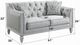 ACME Furniture Katia Light Gray/Weathered White Loveseat-2