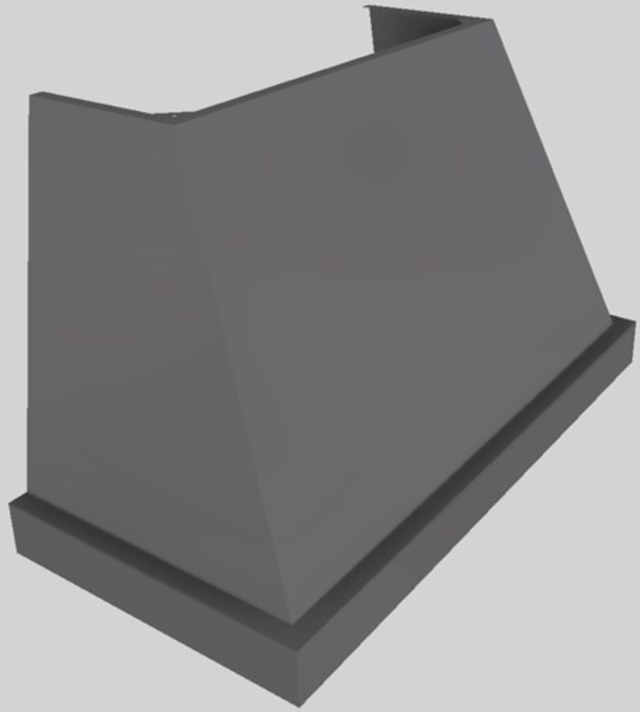 Vent-A-Hood® Designer Series 48" Gunsmoke Wall Mounted Range Hood-4