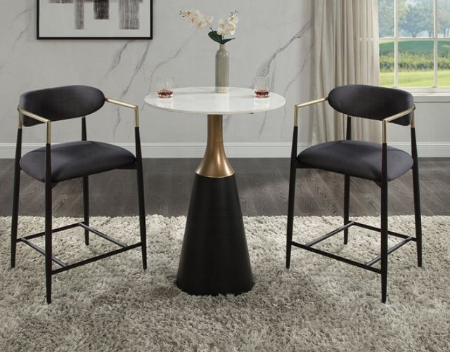 ACME Furniture Jaramillo Natural Counter Height Table with Black Base-1