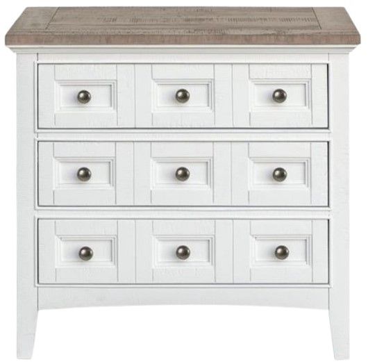 Magnussen Home® Heron Cove Chalk White/Dovetail Gray Nightstand-1