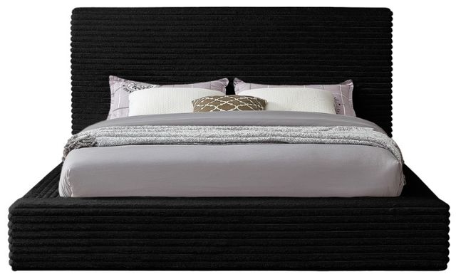 Meridian Furniture Dexter Black Queen Upholstered Panel Bed-1