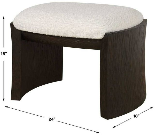 Uttermost® Port Walnut Small Bench-2
