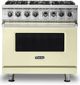 Viking® 5 Series 36" Vanilla Cream Pro Style Dual Fuel Natural Gas Range-0