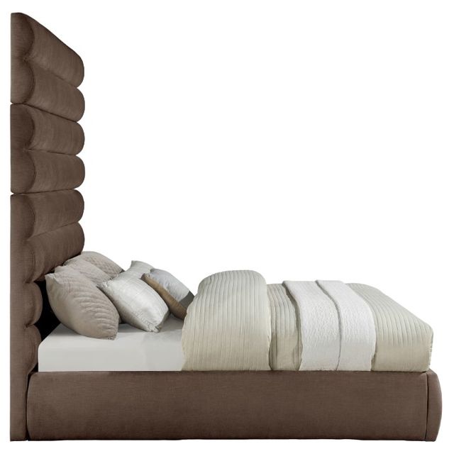 Meridian Furniture Adam Brown 89' King Upholstered Panel Bed-2