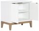 Legacy Classic Melrose Cloud White/Dessert Oak 2-Door Nightstand-3
