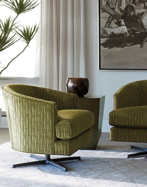 Lexington Home Customizable Graves Swivel Chair with Charcoal Base-1