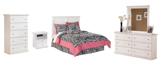 Signature Design by Ashley® Bostwick Shoals 5-Piece White Full Panel Headboard Set-0