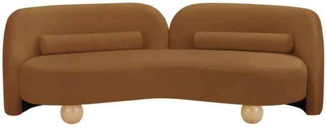 Meridian Furniture Daphne Saddle Velvet Sofa-1