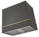 AGA Loge 36" Salcombe Blue Wall Mounted Range Hood with Polished Chrome Trim-0
