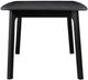 Armen Living Holland Black Brushed Extendable Rectangle Dining Table-2
