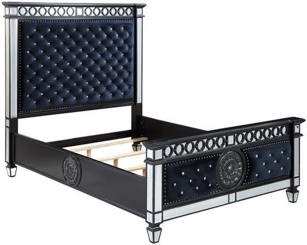 ACME Furniture Varian II Black/Dark Navy Eastern King Panel Bed-3