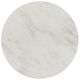 Elements International Sylvie White Coffee Table with Dark Brown Base-1