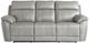 Bassett® Furniture Club Level Levitate Nickel Leather Power Reclining Sofa-1