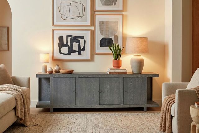 aspenhome® Latitude Deep Indigo 95'' Console with 4-Doors-2