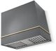 La Cornue Cornufé Loge 36" Graphite Wall Mounted Range Hood with Polished Brass Trim-0