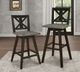 Homelegance® Amsonia Black Sand/Distressed Gray Pub Height Chair-1