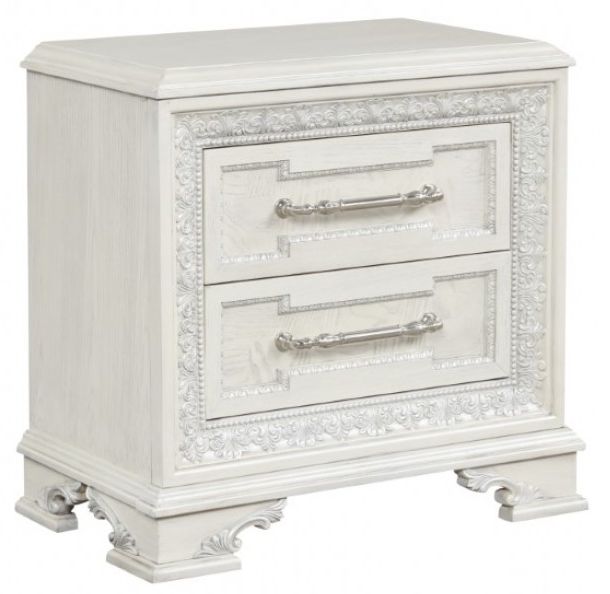 Furniture of America® Stella Mia Creamy White Nightstand-0