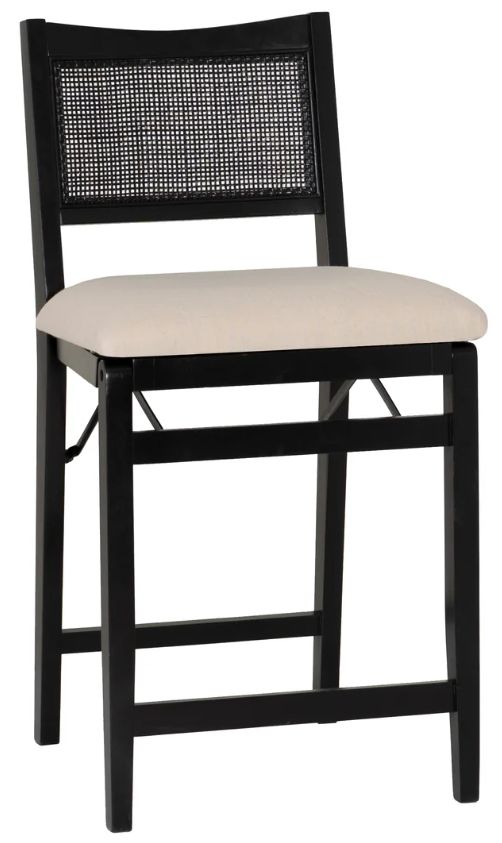 Powell® Beaux Black Folding Counter Stool-0