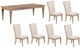 Liberty Furniture Haven Hills 7-Piece Camel Beige/Sand Optional Rectangular Dining Table Set-0