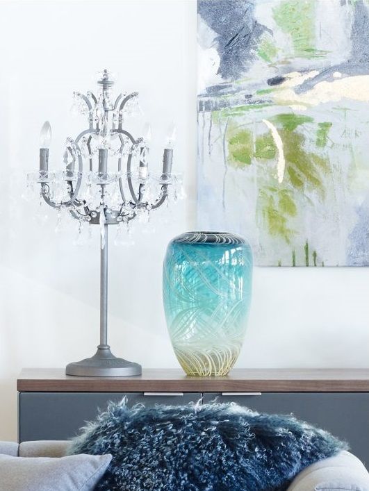 Moe's Home Collection Array Blue and Yellow Vase-2