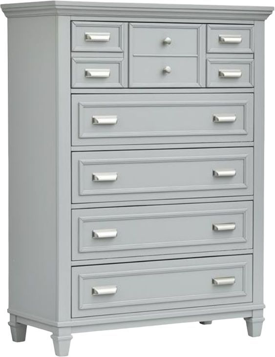 Magnussen Home® Charleston Harbor Gray 5-Drawer Chest-0