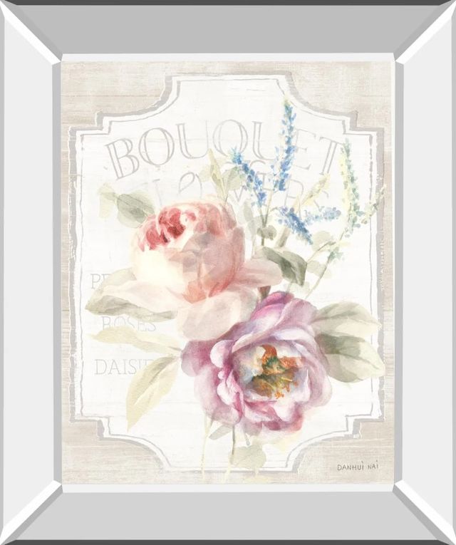 Classy Art Cottage Garden V on Wood by Piper Rhue Mirror Framed Wall Art-0