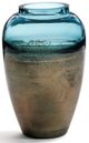 Giftcraft Blue/Ombre Metallic Glass Vase-0