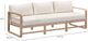 TOV Furniture Palata Cream Fabric/Wooden Outdoor Sofa-2