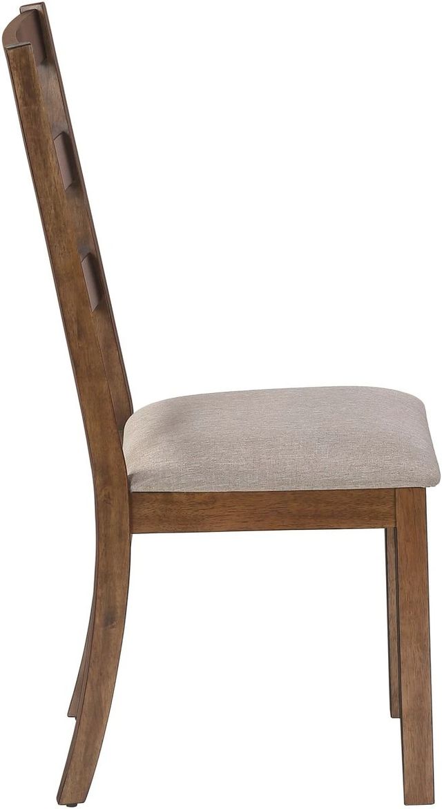Monarch Specialties Inc. 2-Piece Beige/Walnut Side Chair Set-3