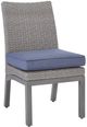 Signature Design by Ashley® Dillon Beach 2-Piece Blue/Gray Aluminum/Fabric Outdoor Dining Side Chair-2