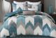 Olliix by INK+IVY Alpine Aqua Full/Queen Cotton Duvet Cover Mini Set-0