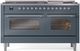 Ilve® Nostalgie II Series 60" Blue Grey Pro Style Dual Fuel Range-0