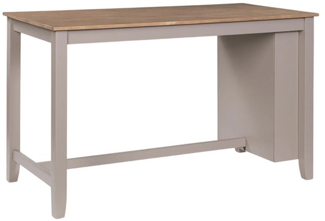 Signature Design by Ashley® Gesthaven Natural Rectangular Counter Table with Gray Base-4
