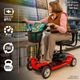 Mega Motion Rascal® Venture Black/Red 4-Wheel Mobility Scooter -1