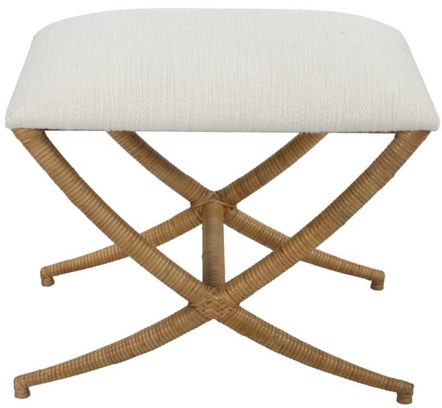 Uttermost® Expedition White Small Bench-3