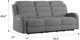 Emerald Home Harvey Gray Power Reclining Sofa with Power Headrest-2