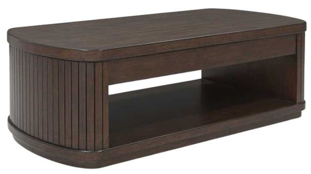 Signature Design by Ashley® Korestone Dark Brown Lift Top Cocktail Table-2