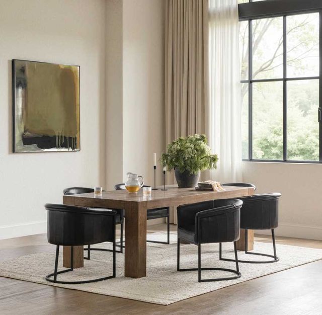Classic Home Kingston Cafe Brown 89" Dining Table-1