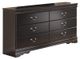 Signature Design by Ashley® Huey Vineyard 4-Piece Black Queen Sleigh Headboard Set-3