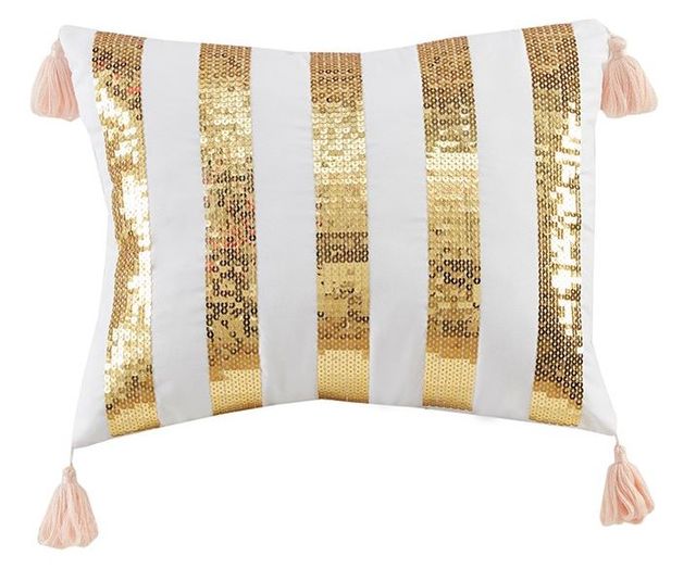 Olliix by Intelligent Design Kailani Gold Twin/Twin XL Tropical Metallic Printed Comforter Set-3
