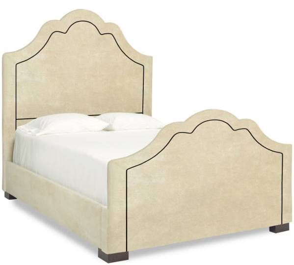Parker Southern Dream Creations Beige Zurro Upholstered Bed with Footboard-0