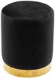 TOV Furniture Pri Black Velvet Ottoman-0