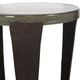 Uttermost® Renaud Glass Top Drink Table with Dark Bronze Base-5