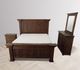 Vintage Furniture Chalet Walnut Queen Panel Bed-3