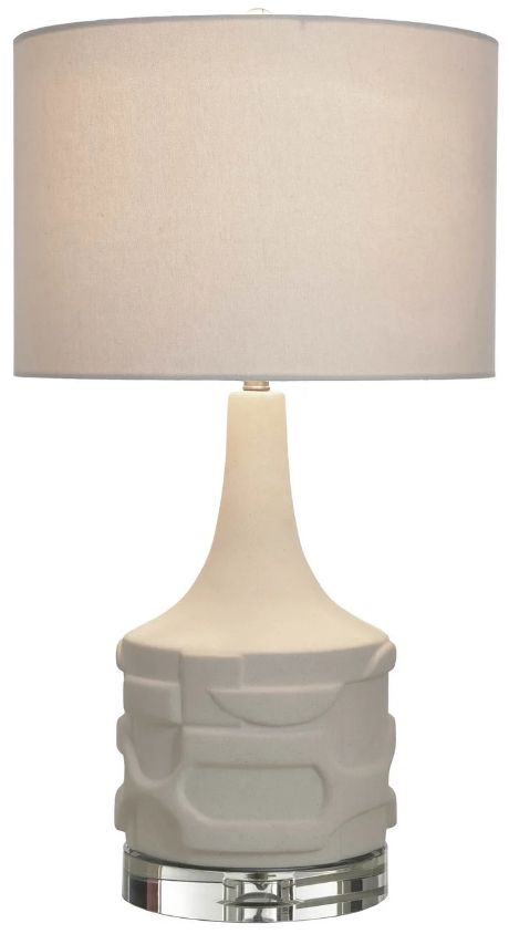 Harp & Finial® Wynn Matte White Table Lamp-0
