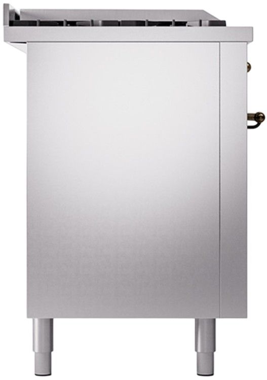 Ilve® Nostalgie II Series 60" Stainless Steel Pro Style Dual Fuel Range-3